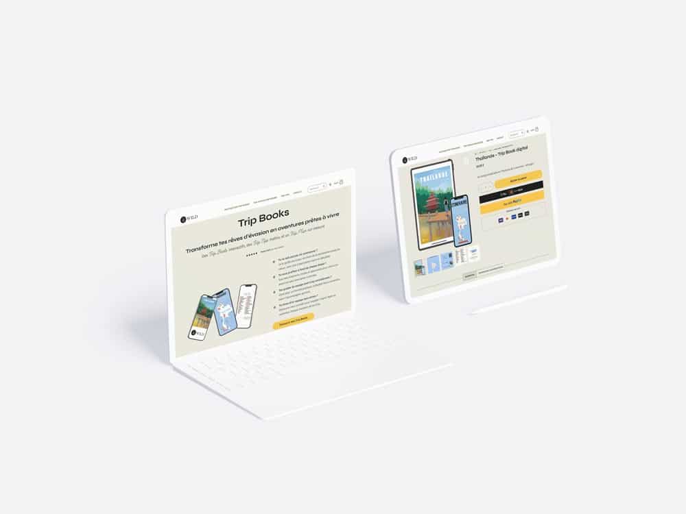 Création du site web e-commerce eShop des TripBooks