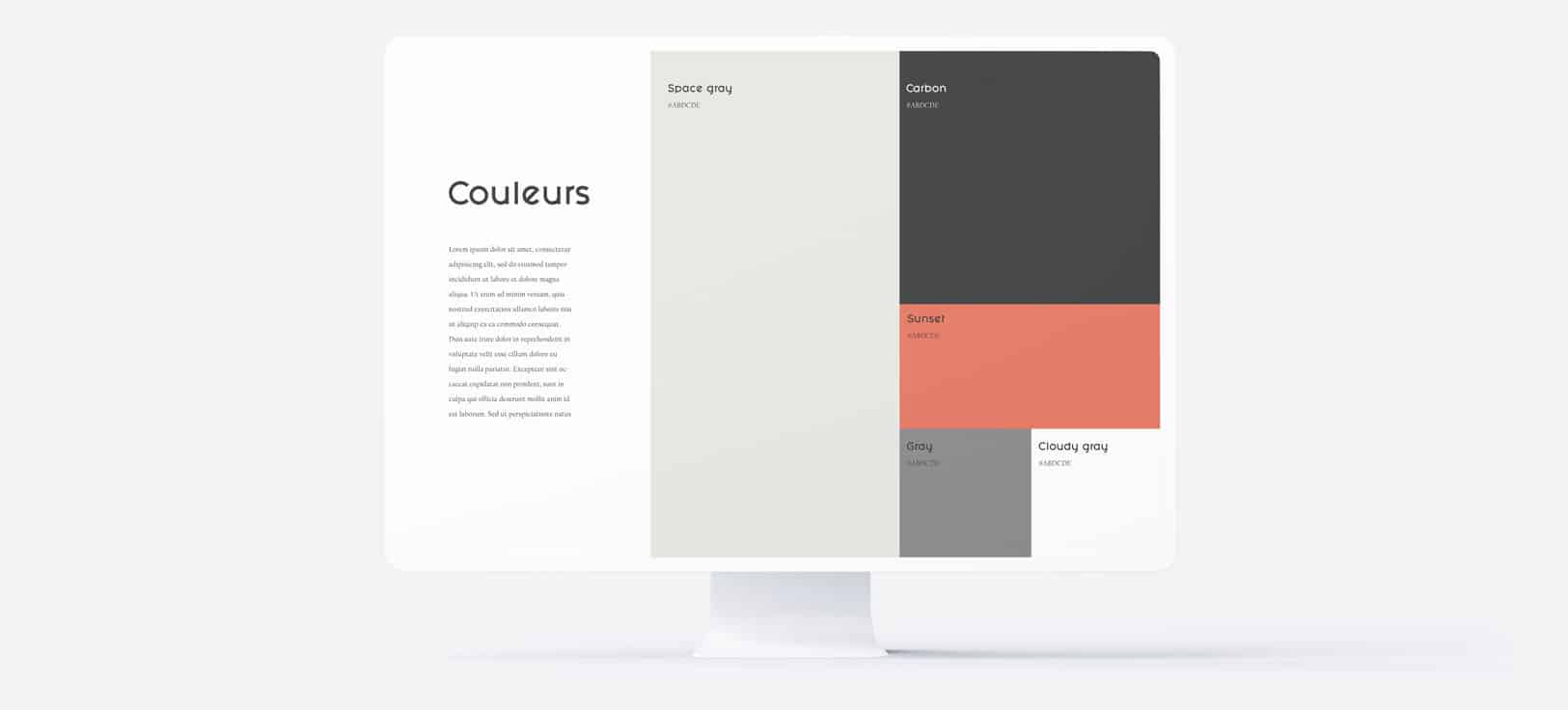 palette de couleurs