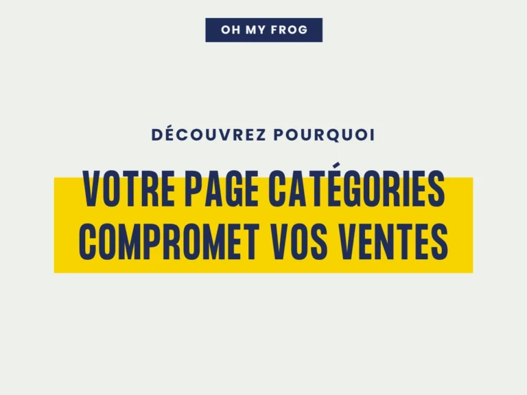 Votre page catégories compromet vos ventes