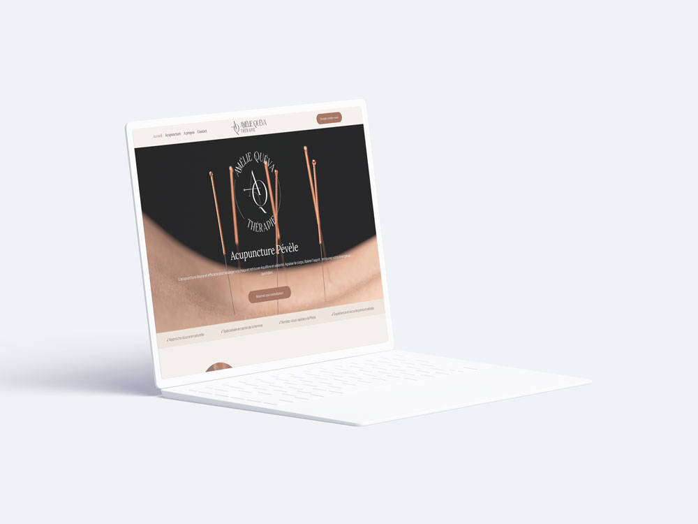 création de site web Amélie Quéva Thérapie