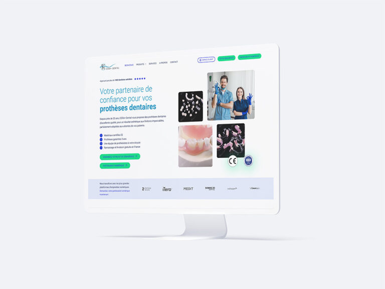 création de site web Cera+ dental