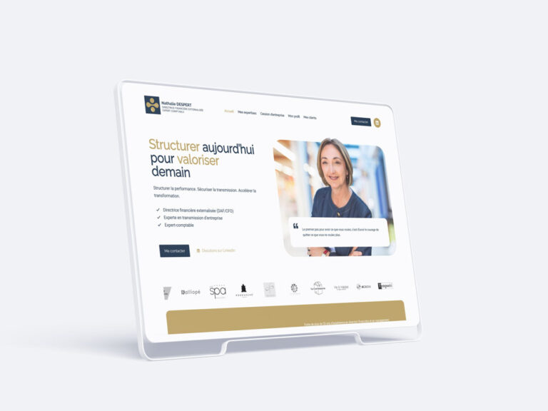 création de site web Nathalie Despert